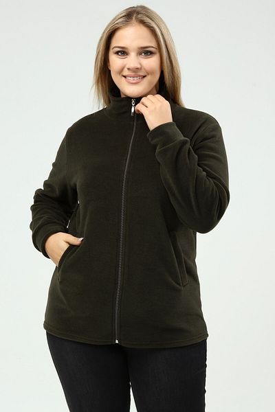 Ümiteks world of clothes Fleece Cardigan Zippered Winter