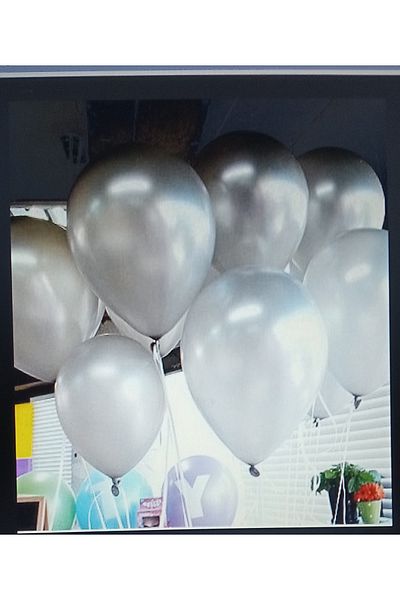 PartAntalya White Colored Balloon 30 Pieces (Pack of 30) Party Supplies