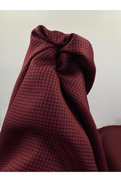 Bursa Kumaş Kazayağı Desenli Elbiselik Kumaş