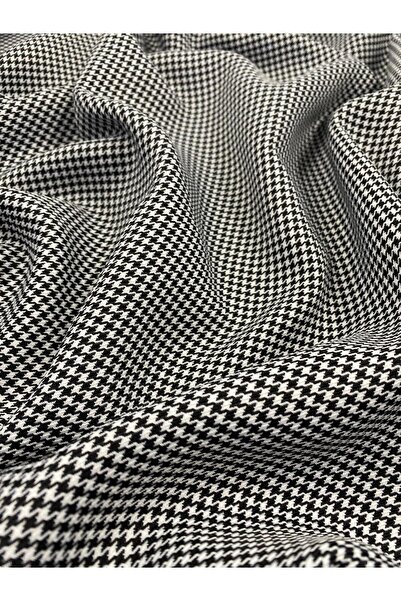 Bursa Kumaş Kazayağı Desenli Elbiselik Kumaş