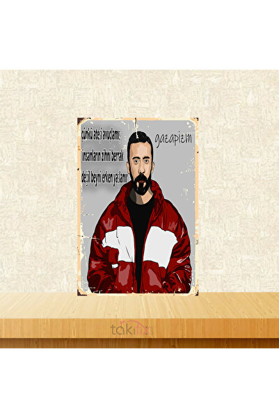 TAKIFİX Gazapizm Çünkü Ateşi Avuçlamış İnsanların Zihni Berrak 20x30 Cm Retro...