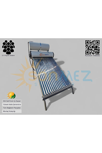 Sönmez Solar Enerji 18x Vakum Tüplü Güneş Enerji Sıcak Su Sistemleri
