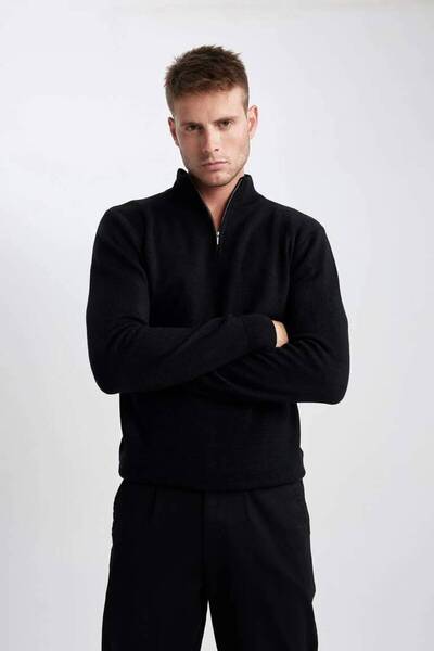 DeFacto A5184Ax/Bk27 Deafacto Men's Sweater Black