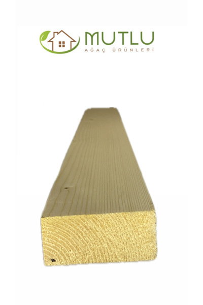 MUTLU AĞAÇ ÜRÜNLERİ Kereste- Ithal Fırınlanmış Ladin Ağacından 5x10(NET4X9) 150cm 4 Adet Silinmiş Hobilik Kereste