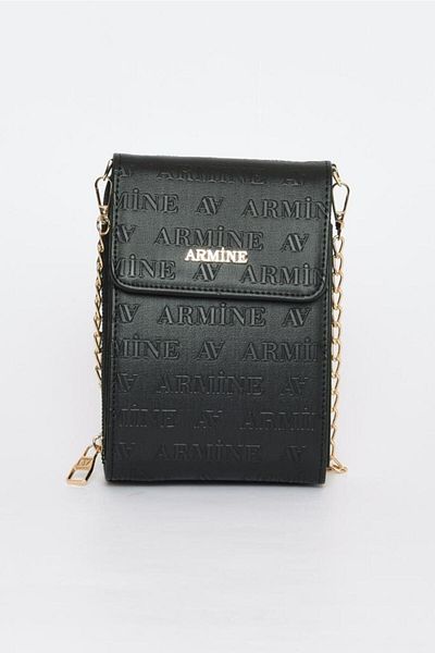 Armine Bag 266 Black Laser Printing Women's Hand Shoulder Bag