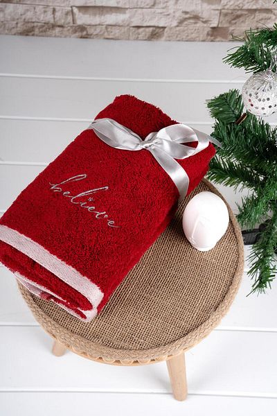 Baveno 100% Cotton Double 40x75 Cm Embroidered Towel/Towel Set