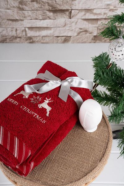 Baveno 100% Cotton Double 40x75 Cm Embroidered Towel/Towel Set
