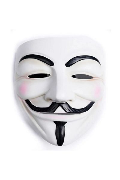 Kazanabil V FOR VENDETTA PLASTIC PARTY MASK