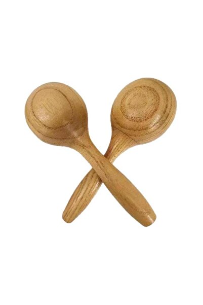 Midex Orf-sp-25 Örf Aletleri Gerçek Ağaç Marakas Kaliteli Maracas 2 Adet (ÇİFT)