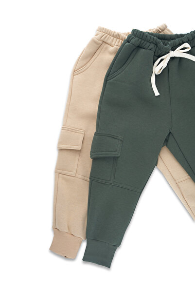 Catz Kids 2 части от повдигнати долнища на анцуг с 3 нишки (норка и каки)