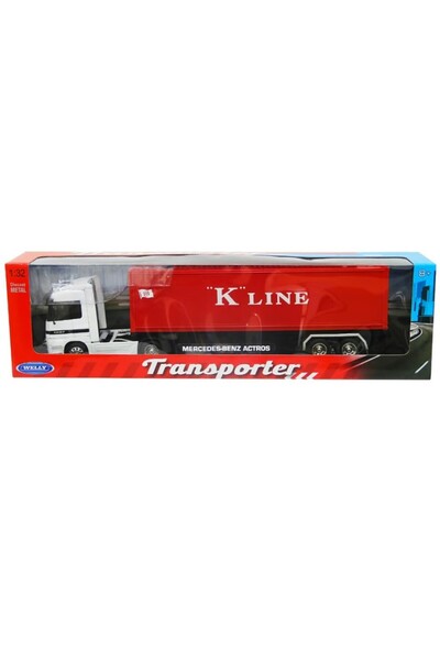Karsan Oyuncak Welly 1:32 Die Cast Trailer Model Tır
