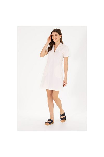 U.S. Polo Assn. BASE. Polo Assn. Women's Cream Knitted Dress 50266322