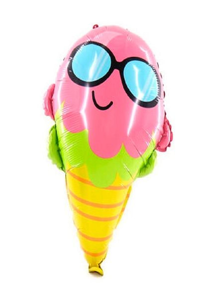 Kazanabil ICE CREAM FOIL BALLOON WITH GLASSES 66CM