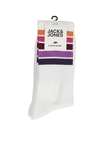 Jack & Jones Чифт от 5 чорапи 12179475 Jacbasic Rainbow
