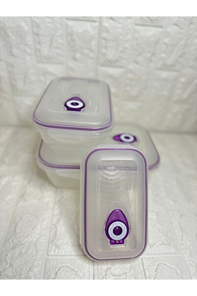 GGS Solingen Germany Set of 3 Vacuum Storage Containers ( 2.6 Liter + 1.3 Liter + 0.50 Liter )