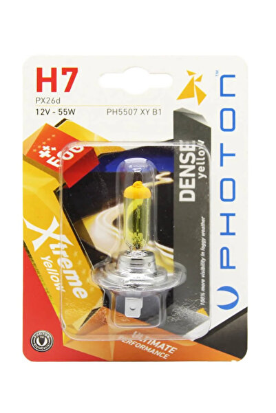 Photon H7 12V 55W XTREME YELLOW(TEKLİ BLİSTER)