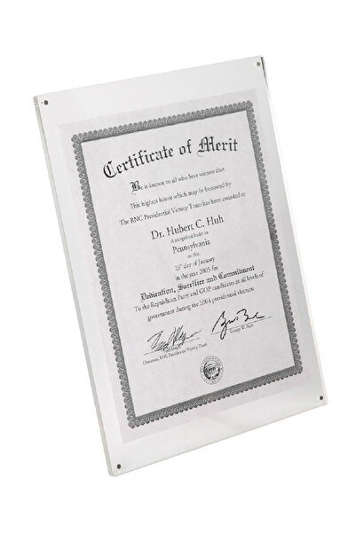 ÖzgürceSeç Masaüstü Pleksi Mıknatıslı L Tipi Çerçeve A5 (15X21)