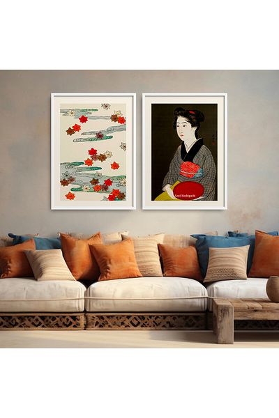 HOMEPACK Set de două set de pictură înrămată Poster Painting DOUBLE05