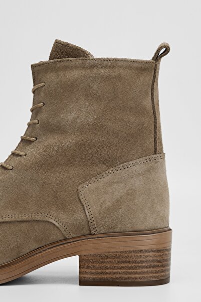 Valmenti Γυναικείες Πράσινες Δερμάτινες Σουέντ Μπότες Casual