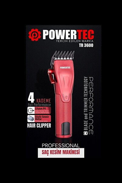 POWERTEC TR-3600 Prof. Saç Tıraş Makinası