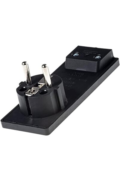 Store Yassı Fiş Topraklı Siyah