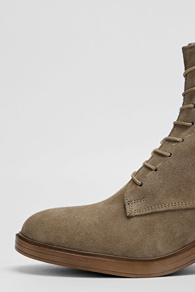 Valmenti Γυναικείες Πράσινες Δερμάτινες Σουέντ Μπότες Casual