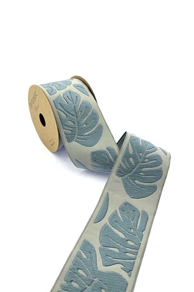 FANTASTIC BORDERS BORDURĂ ȚESUTĂ CU MODEL DE FRUNZE (7 CM. LĂȚime - 3,5 MT. LUNGIME)