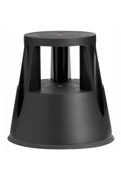 ÖzgürceSeç Mağaza Market Raf Önü Tekerlekli Tabure Siyah