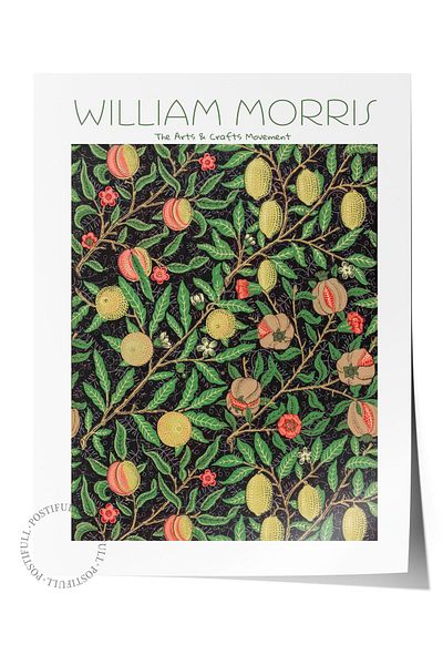 Postifull William Morris Σκούρο Πράσινο Αφίσα - Σειρά Τέχνης - Φάρα χωρίς πλαίσιο