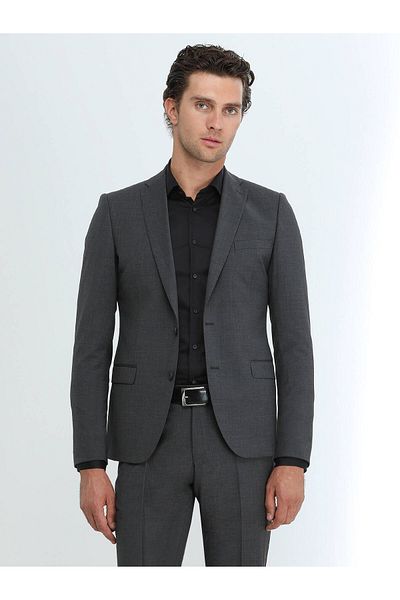 Kip Mona Collar Single Slit Extra Slim Fit Wool Blend Basic 6 Drop Classic Suit