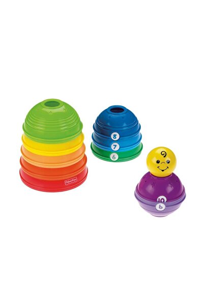 FISHER PRICE Numaralı Kaplar, Iç Içe Geçebilir 10 Renkli Kap W4472