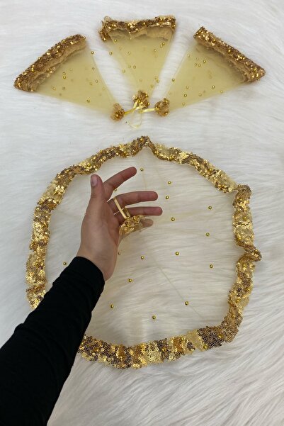 ZEYMERADE منديل العريس الذهبي، ترتر وترتر ولؤلؤ، منديل ختان لحفلات الزفاف ووص...