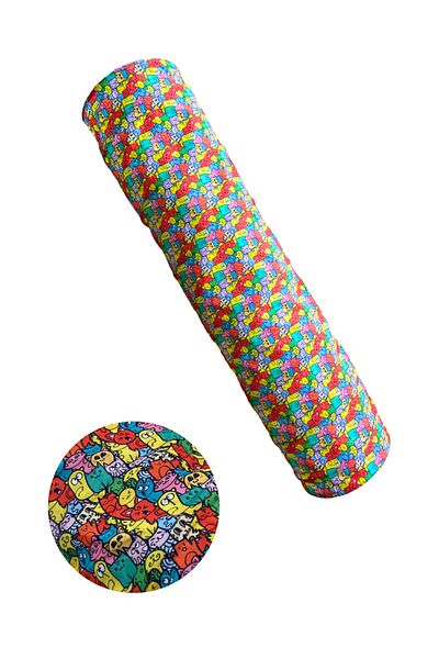 Miyav Foldable Long Cat Tunnel 125 Cm Oxford Fabric Durable Tunnel Colorful Patterned Cat Playground
