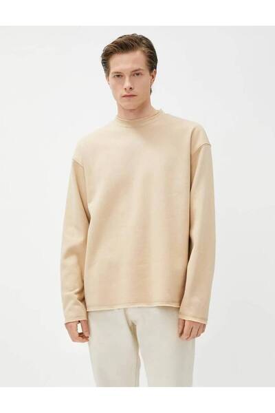 Koton 4wam70124mk Men's Sweat Beige