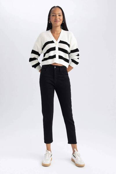 DeFacto A6985AX/NM40 Defacto Kadın Jean Pantolon BLACK