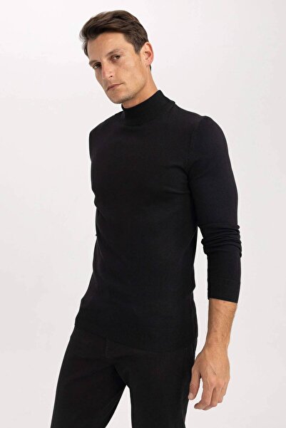 DeFacto A5282Ax/Bk27 Defacto Men's Sweater Black