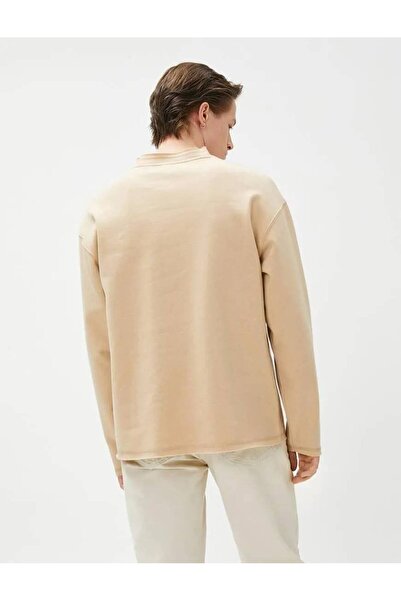 Koton 4wam70124mk Men's Sweat Beige