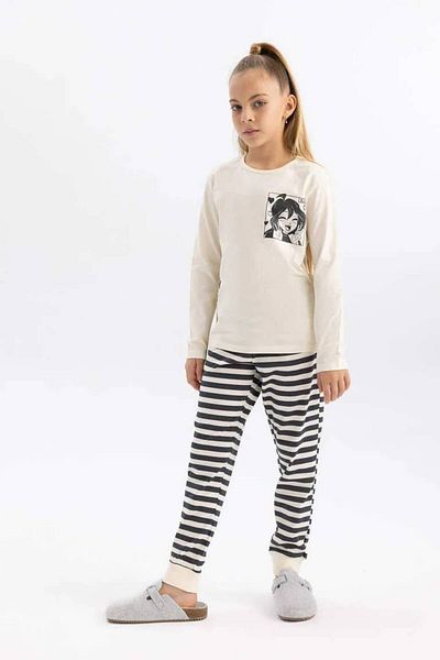 DeFacto Defacto B3212A8/Er134 Girl's Sweat Suit - Ecru