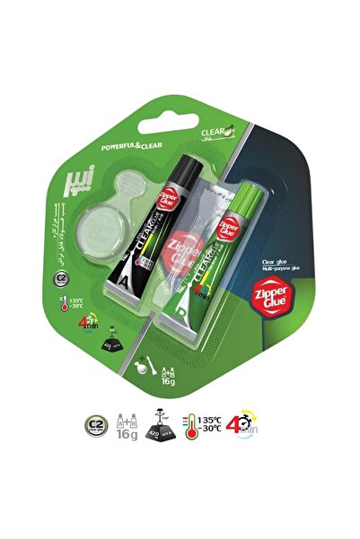 EYM Zipper Glue İran Malı Çift Karışımlı Yapıştırıcı 16 Gr Şeffaf