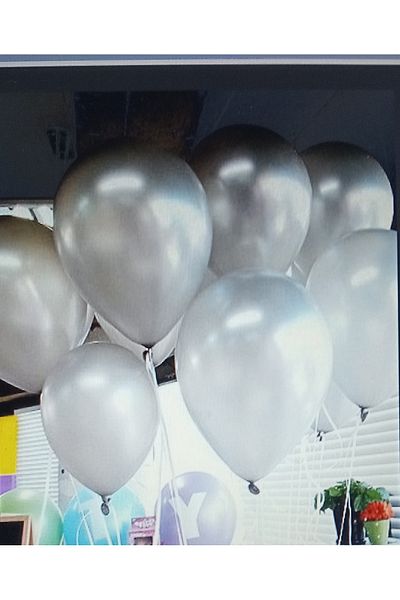 PartAntalya White Colored Balloon 20 Pieces (20 Pack) Party Supplies