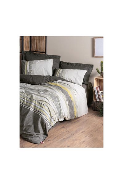 ŞENER HOME Cottonbox Soil - Set cuvertură de pilota unică, Taron Mink