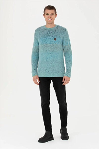 U.S. Polo Assn. U.S. POLO ERKEK O YAKA SPOR SLİM FİT ÖRME TRİKO 1669633 EX-BETA 090 MİNT