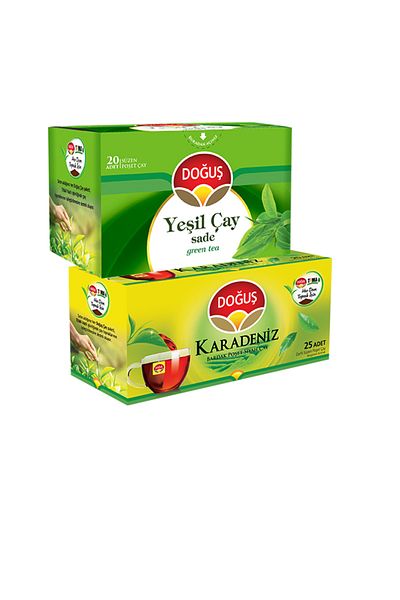 Doğuş Black Denier Cup Black and Green Tea - Simple Filtered Tea Bag