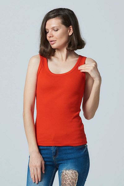 OENDO Coral Camisole Knitted Thick Straps Undershirt Nd-2002