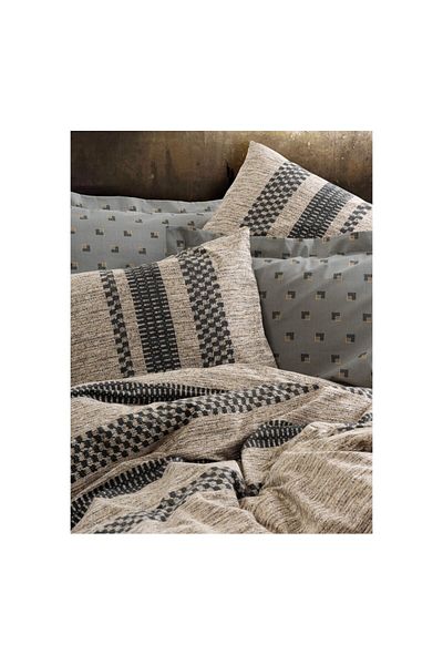 ŞENER HOME Комплект завивки Cotton Box Toprak, единичен, Arlo Brown