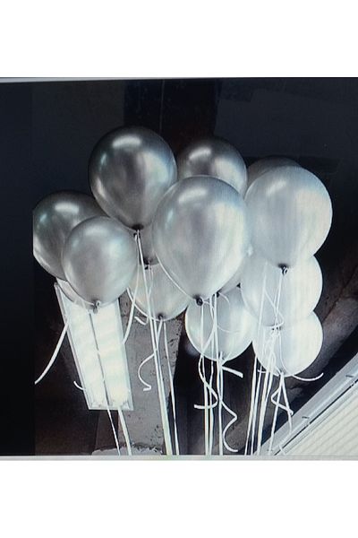 PartAntalya White Colored Balloon 20 Pieces (20 Pack) Party Supplies