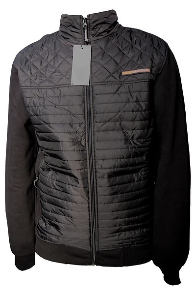 Wooppo - Quilted Zippered Coat/Jacket Black