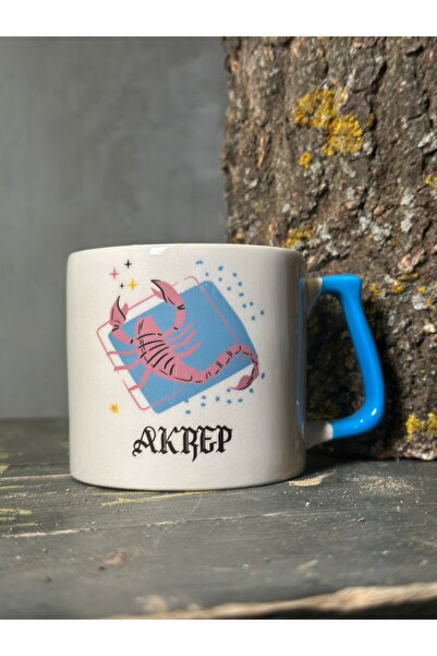 Akrep Burcu Beyaz Kupa Bardak