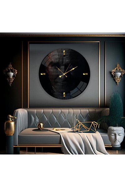 EMYA HOME Atatürk Cam Saat  60 cm