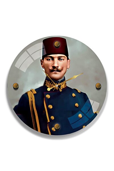 EMYA HOME Ρολόι από γυαλί Ataturk - 40 εκ